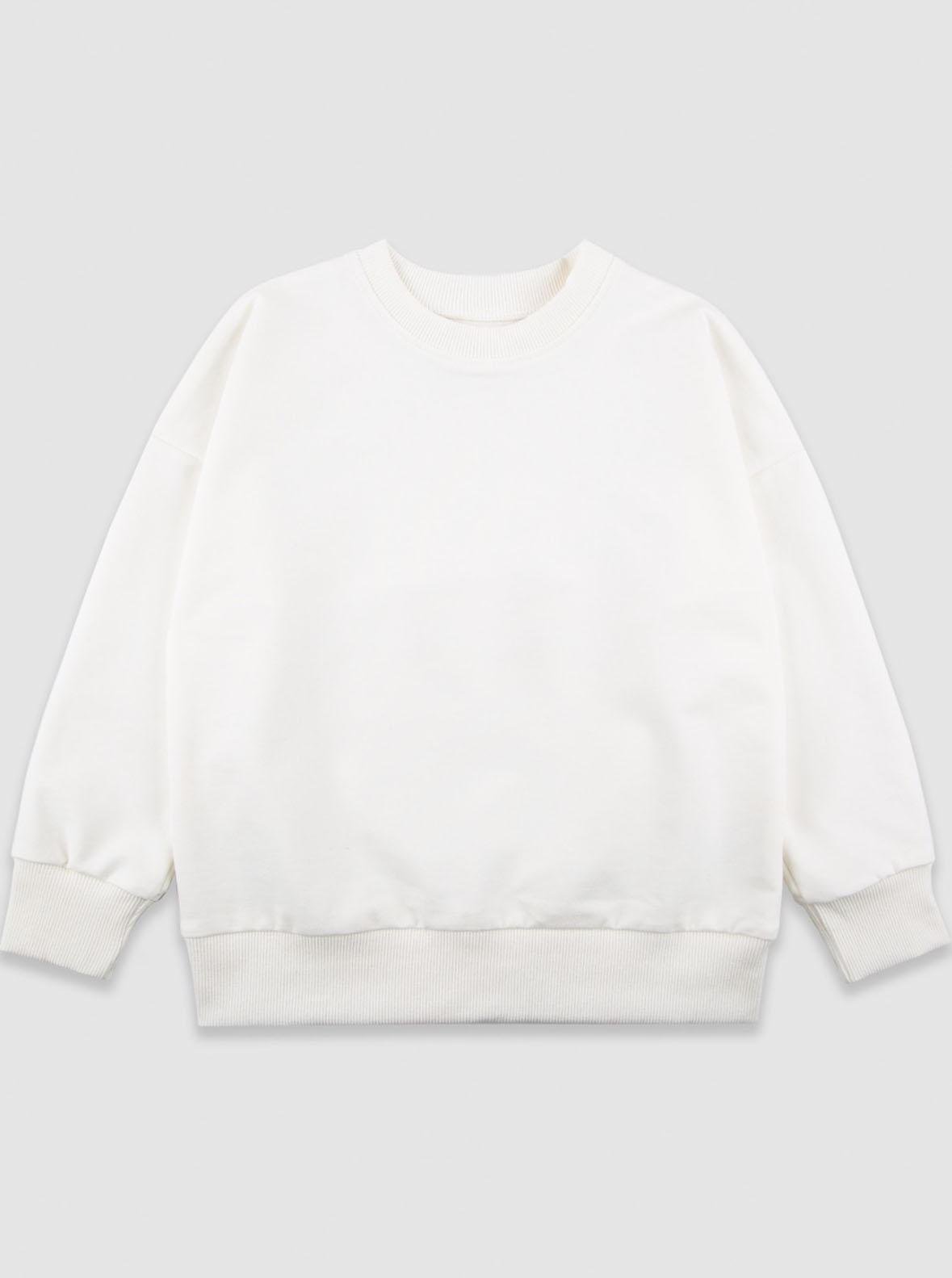 Світшот для дівчинки Flamingo 866-325 134 см Молочний