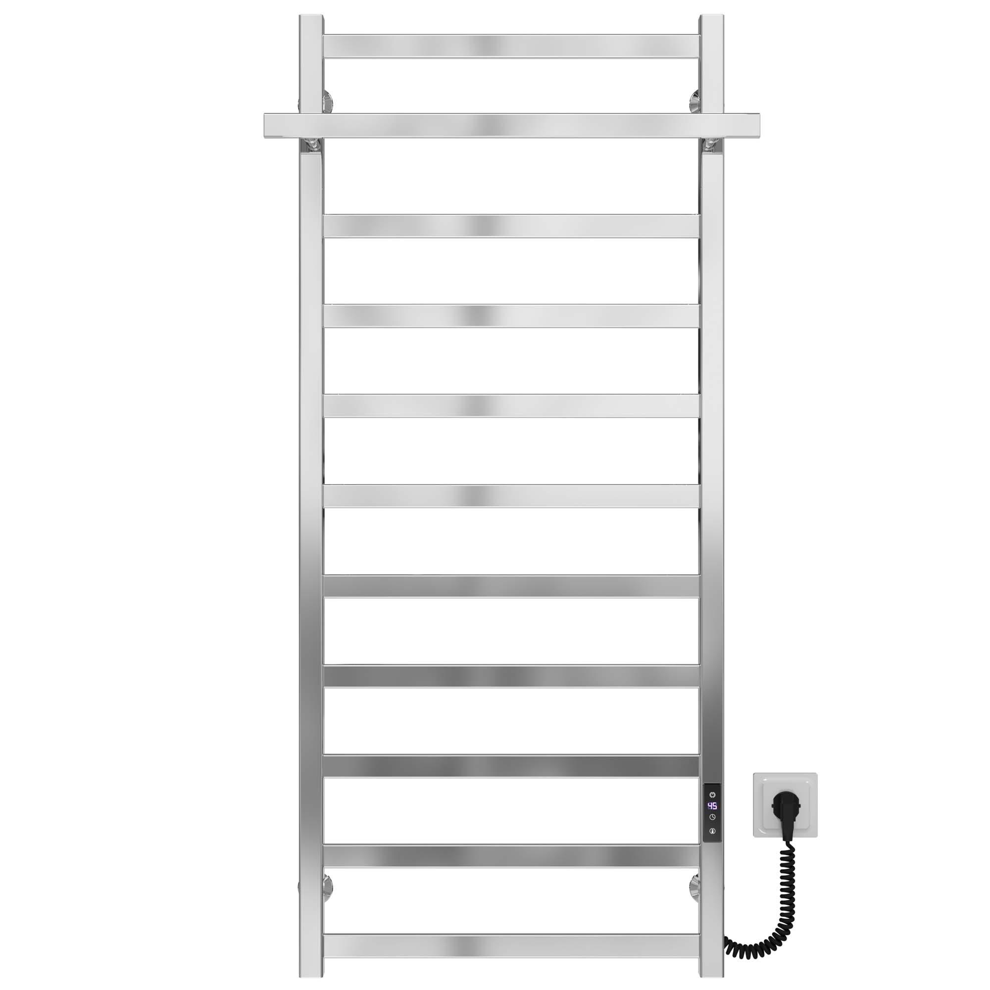 Полотенцесушитель электрический Deffi Nicolе П11 JD04 нержавеющая сталь 500х1200 мм Хром (A.NI.120.50.11.ECR2)