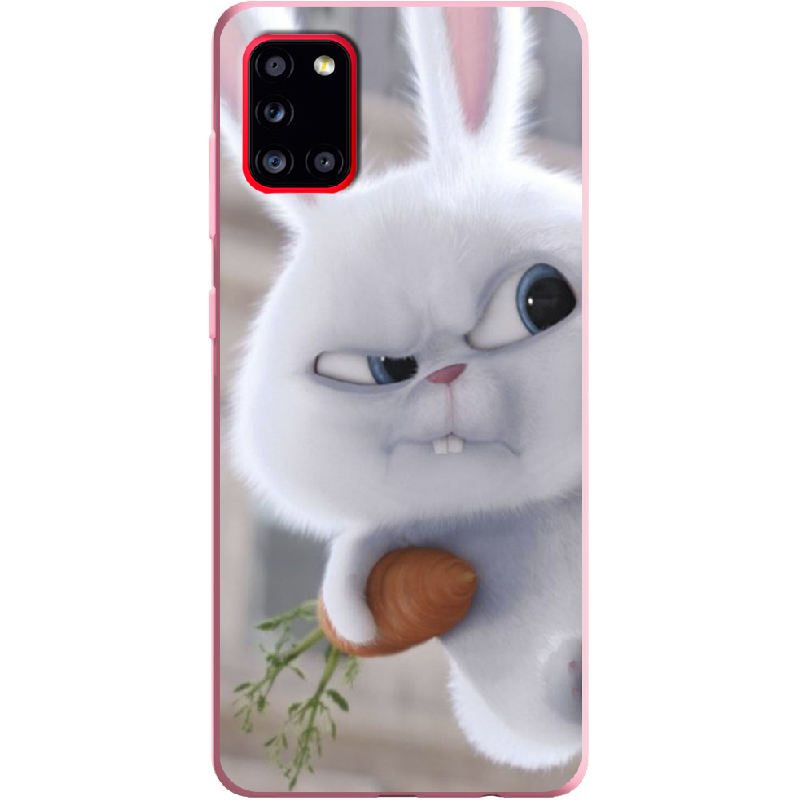 Чохол Boxface Samsung A315 Galaxy A31 Rabbit Snowball Рожевий силікон (39470-up1116-41981)