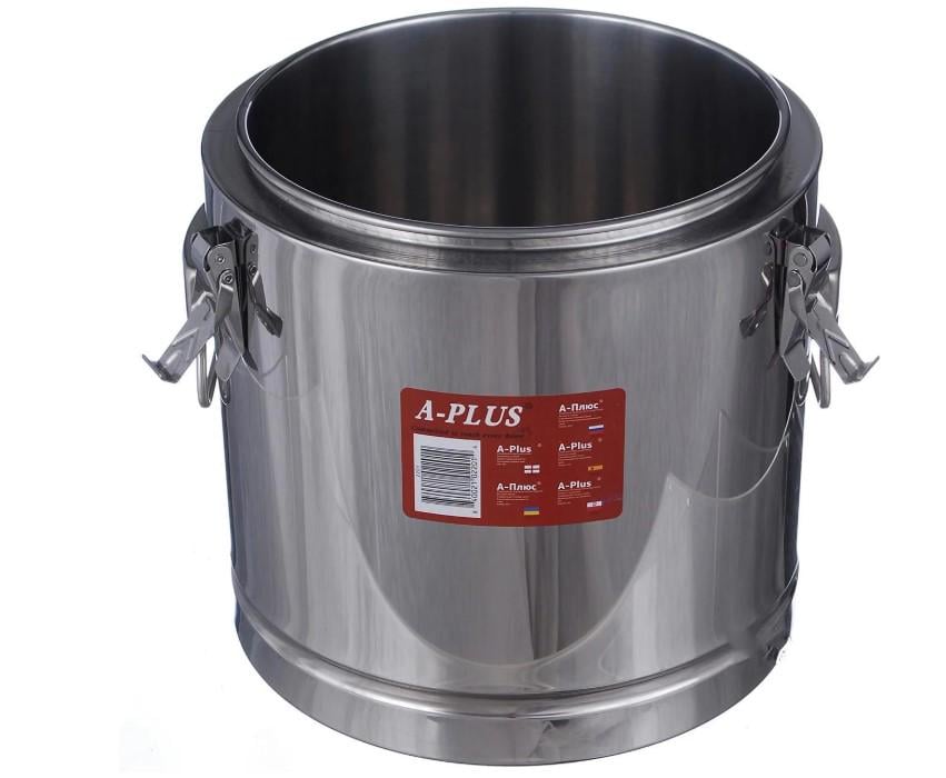 Термокастрюля пищевая A-PLUS из нержавеющей стали для транспортировки пищи 32 л (2209) - фото 8