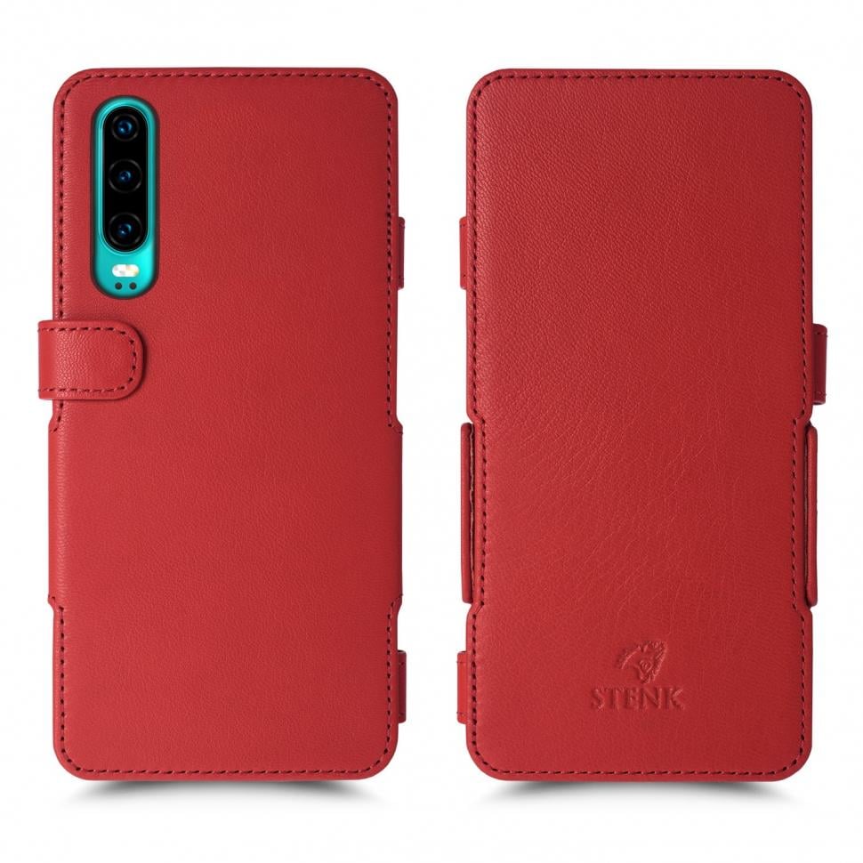 Чехол книжка Stenk Prime для Huawei P30 Красный (62715)