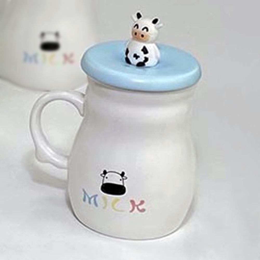 Чашка керамическая с крышкой и ложкой Молоко-энергия 420 мл Голубой (21-бла-О8030-16) - фото 8 Чашка керамическая с крышкой и ложкой Молоко-энергия 420 мл Голубой (21-бла-О8030-16) - фото 8