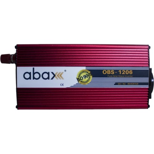 Инвертор напряжения автомобильный чистый синус ABAX OBS-1206 1200 W 600 W 12/220V