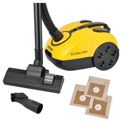 Пылесос Rotex RVB16-Y EcoClean 700 Вт мешок 2 л индикатор заполнения Желтый (ML-06874)
