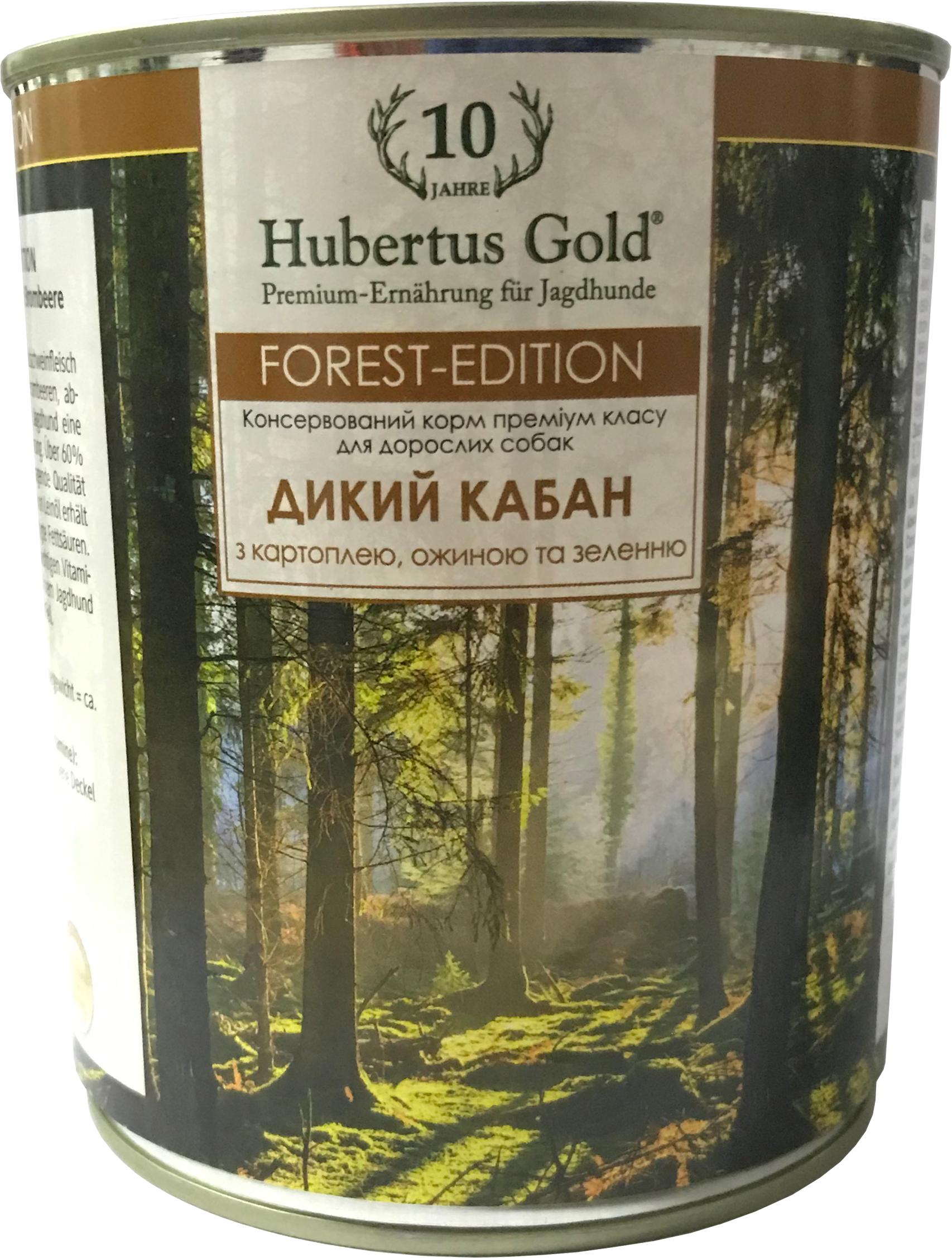 Корм влажный для собак Hubertus Gold Дикий кабан 800 г (4050001115452)