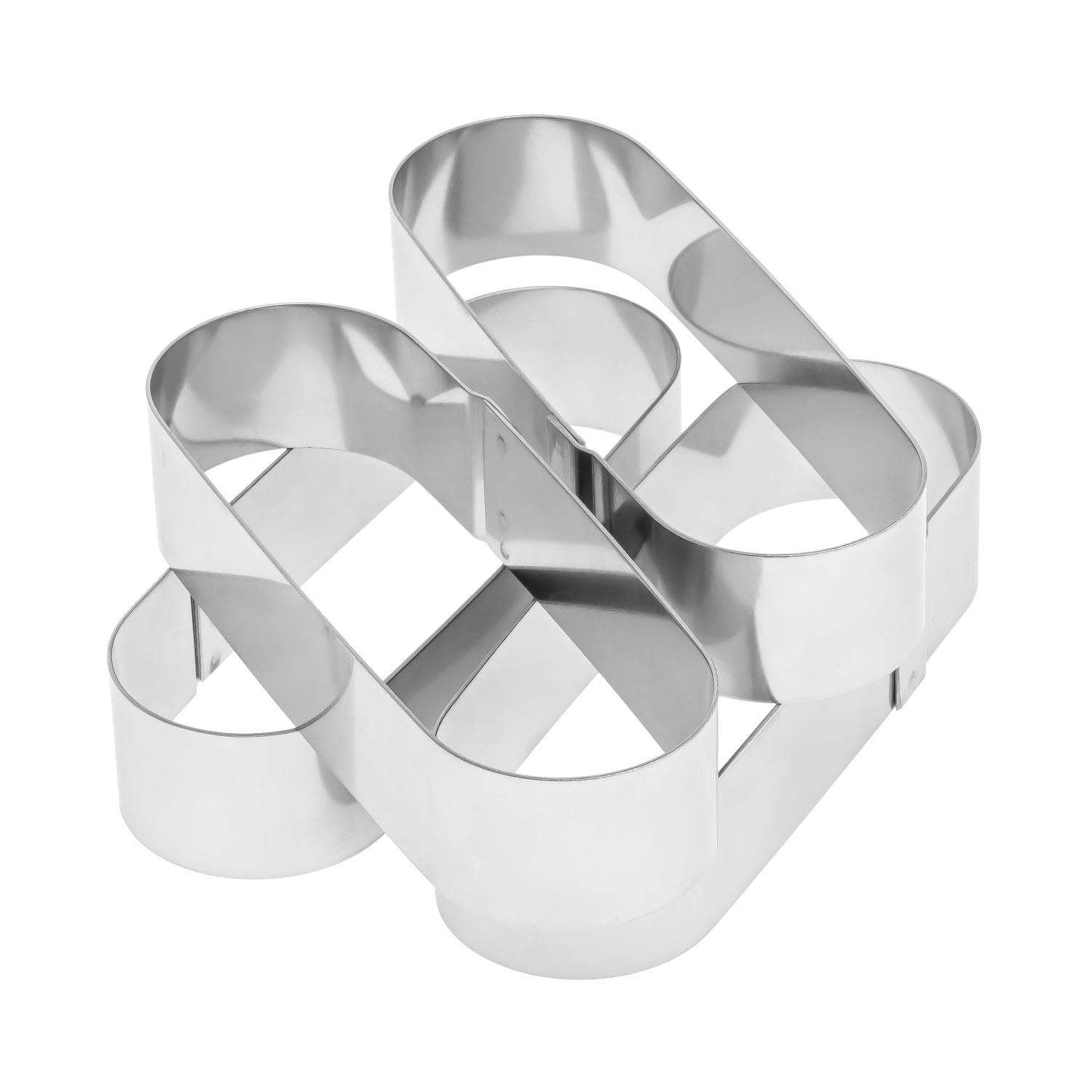 Металлические овальные формочки порционные для эклеров/пирожных/тарталеток 12х4х2,5 см 4 шт. (87231) - фото 9