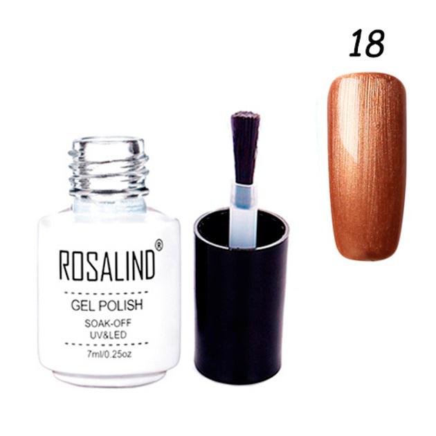 Гель-лак для ногтей Rosalind 7 мл 18 Темное золото шиммер Гель-лак для ногтей Rosalind 7 мл 18 Темное золото шиммер