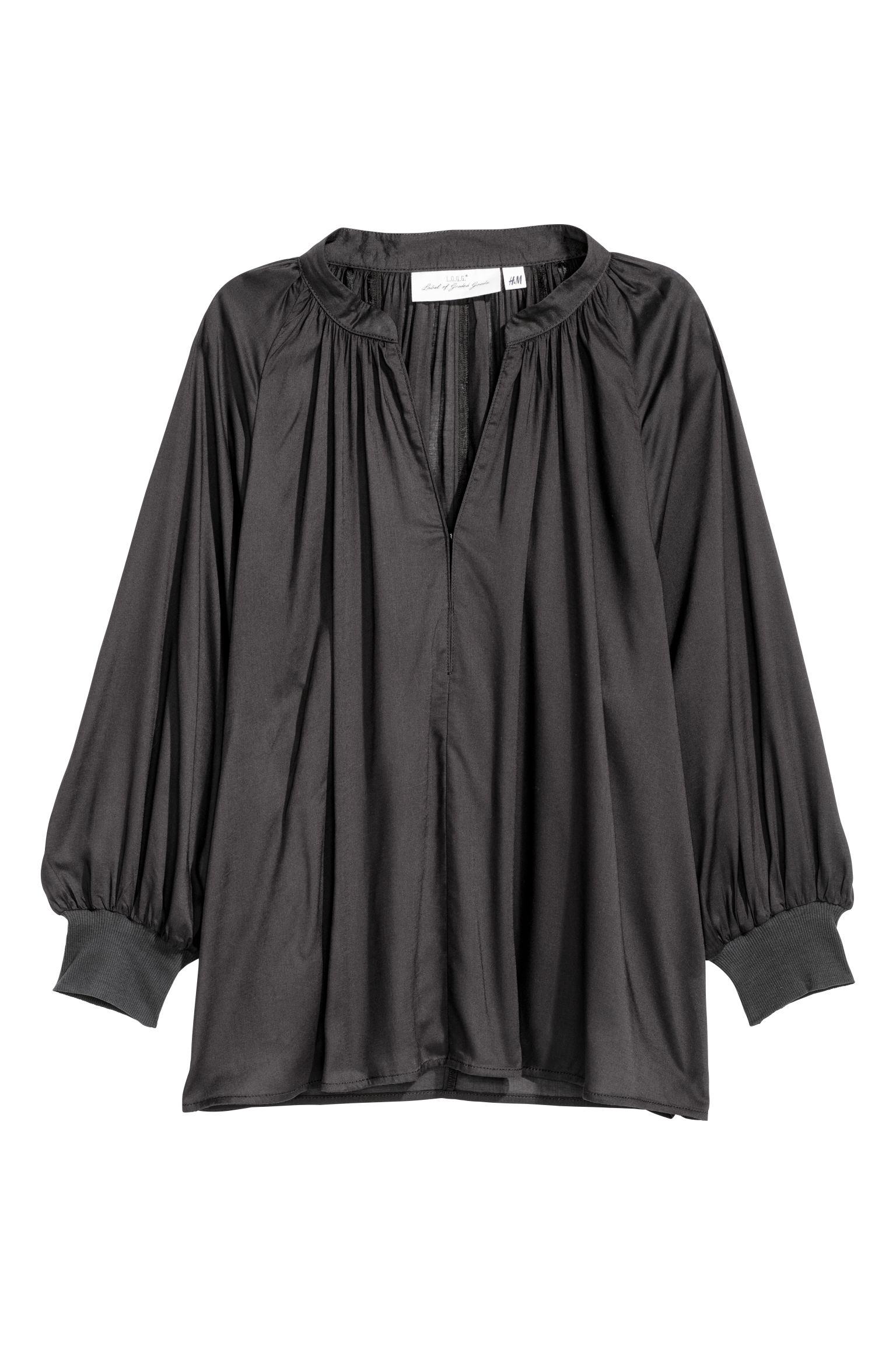 Блуза оверсайз р. 36 Черный (6421057bar)