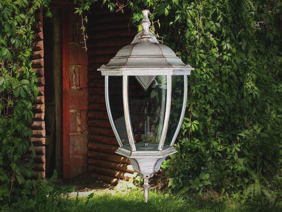 Садовый светильник Е27 Белый/Патина (DJ001-M-W1 WH) - фото 3 Садовый светильник Е27 Белый/Патина (DJ001-M-W1 WH) - фото 3