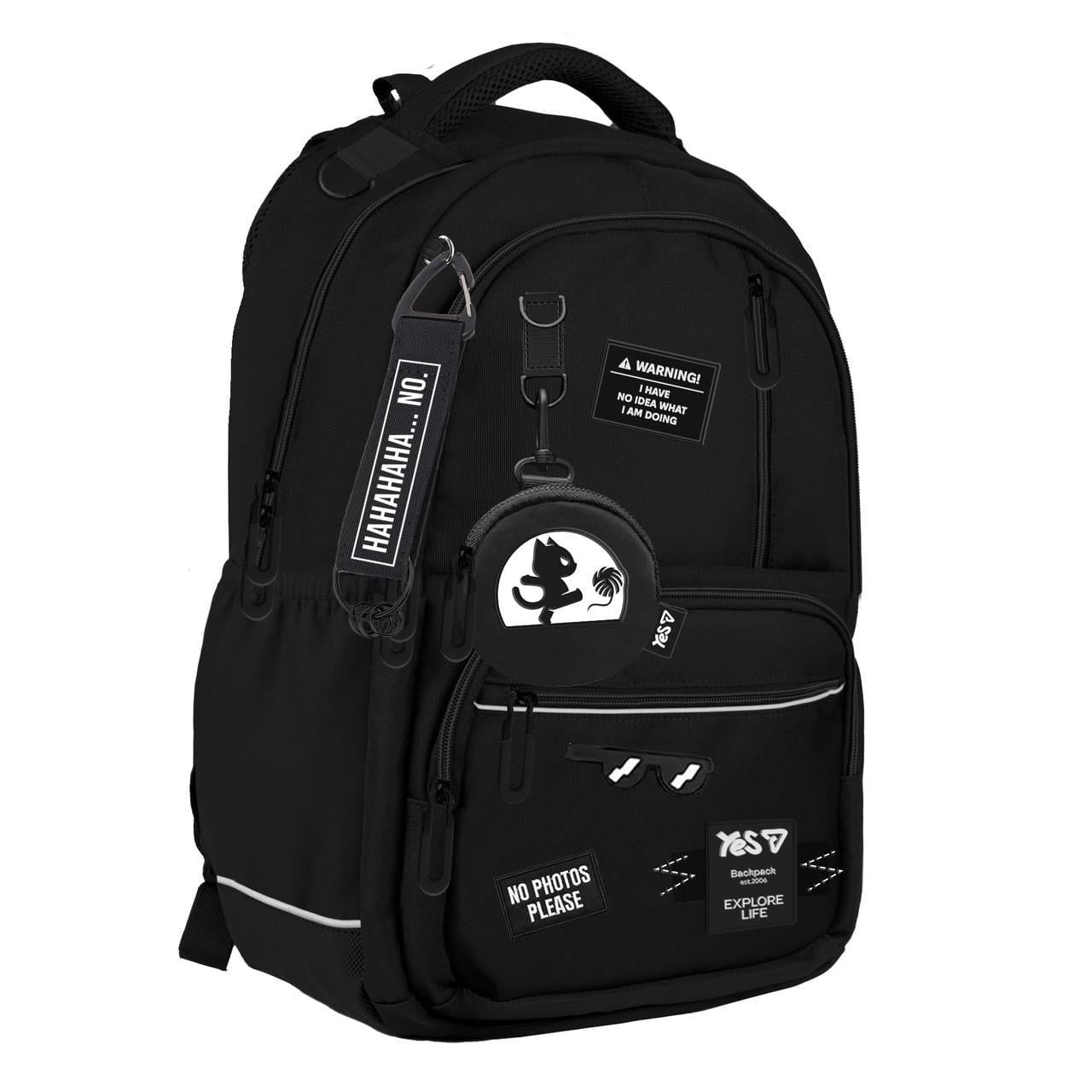Рюкзак школьный YES Black Cat TS-50L для девочки 47 см (550374)