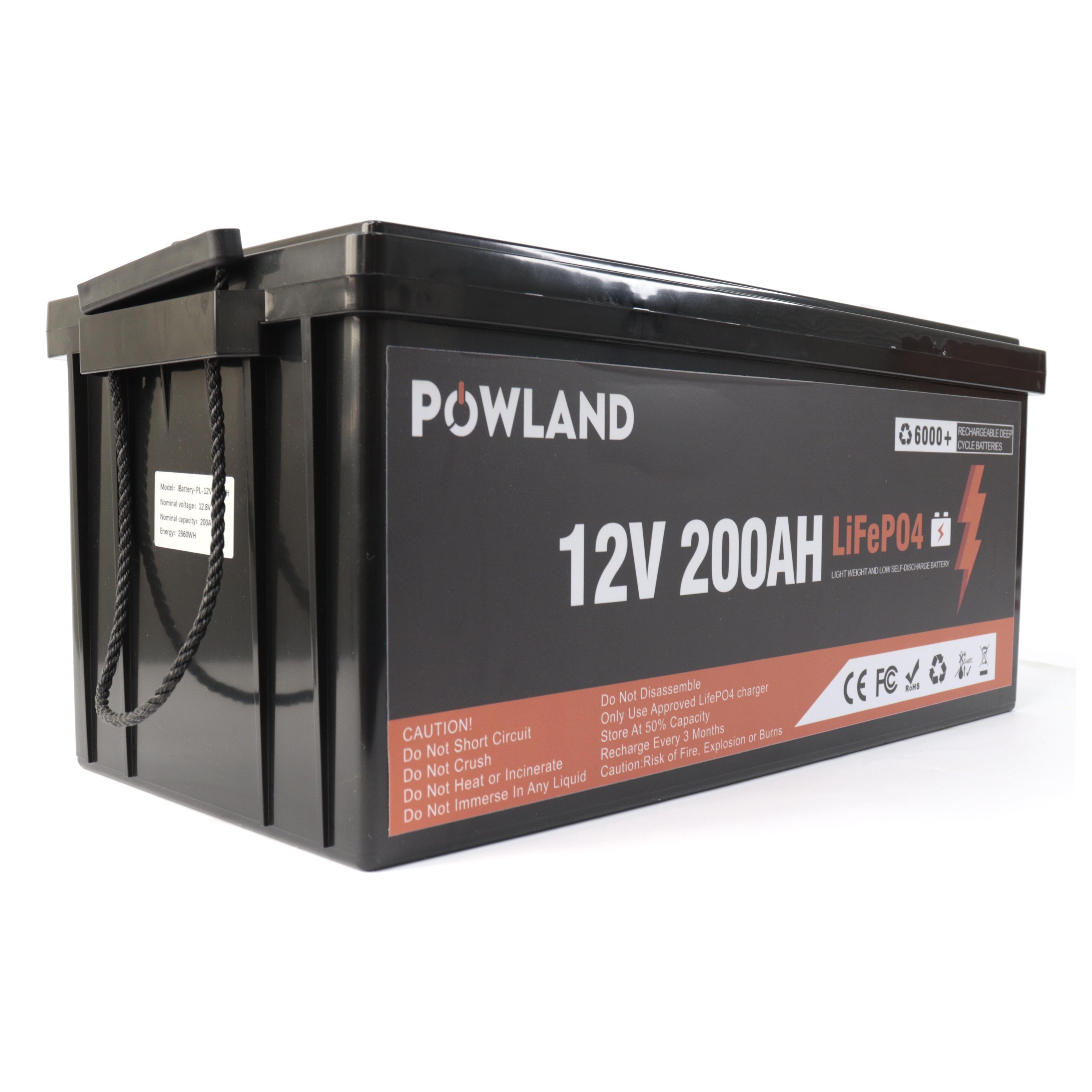 Акумулятор Powland LiFePO4 IBattery -PL-12V-200Ah BMS з дисплеєм (060110) - фото 4