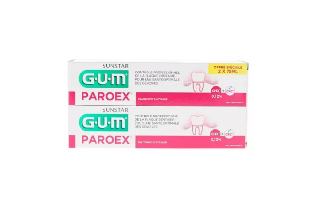Зубная паста-гель GUM Paroex Gel Dentifrice с хлоргексидином 0,12% без фтора 75 мл (37017640)