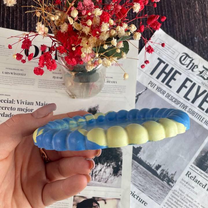 Підсвічник декоративний Ромашка гіпсова (1447) - фото 2