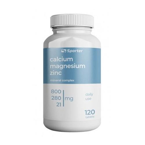 Мультимінерали для спорту Sporter Calcium Magnesium Zinc 120 Tabs