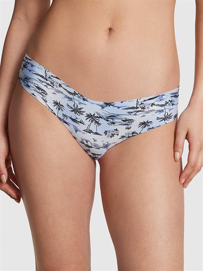 Трусики бесшовные стринги женские Victoria's Secret No-show THONG S Голубой (154100516387)