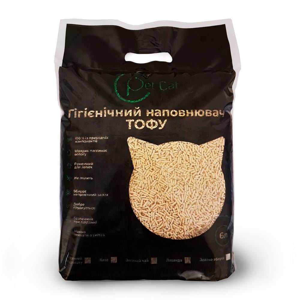 Наповнювач для туалету Pet Cat Tofu Класичний без запаху 6 л