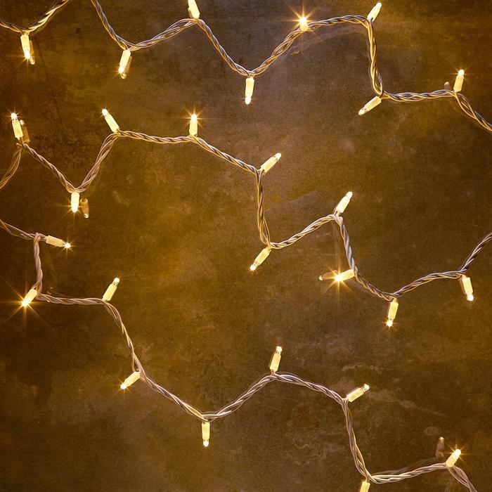 Гірлянда вулична з flash мерехтінням Alphatrade Premium Нитка 10 м 100 LED Білий/Теплий білий (120198) - фото 2