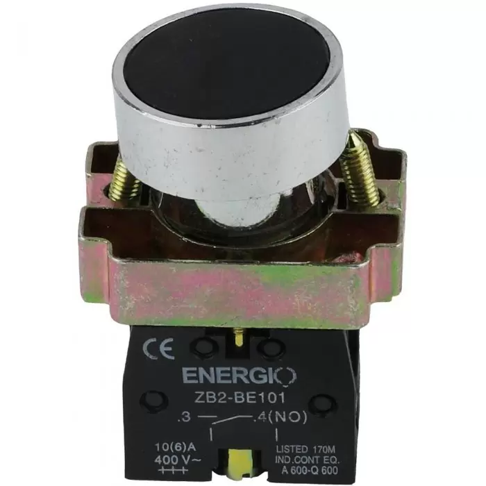 Кнопка ENERGIO XB2-BA21 ПУСК NO Черный (XB2-BA21)