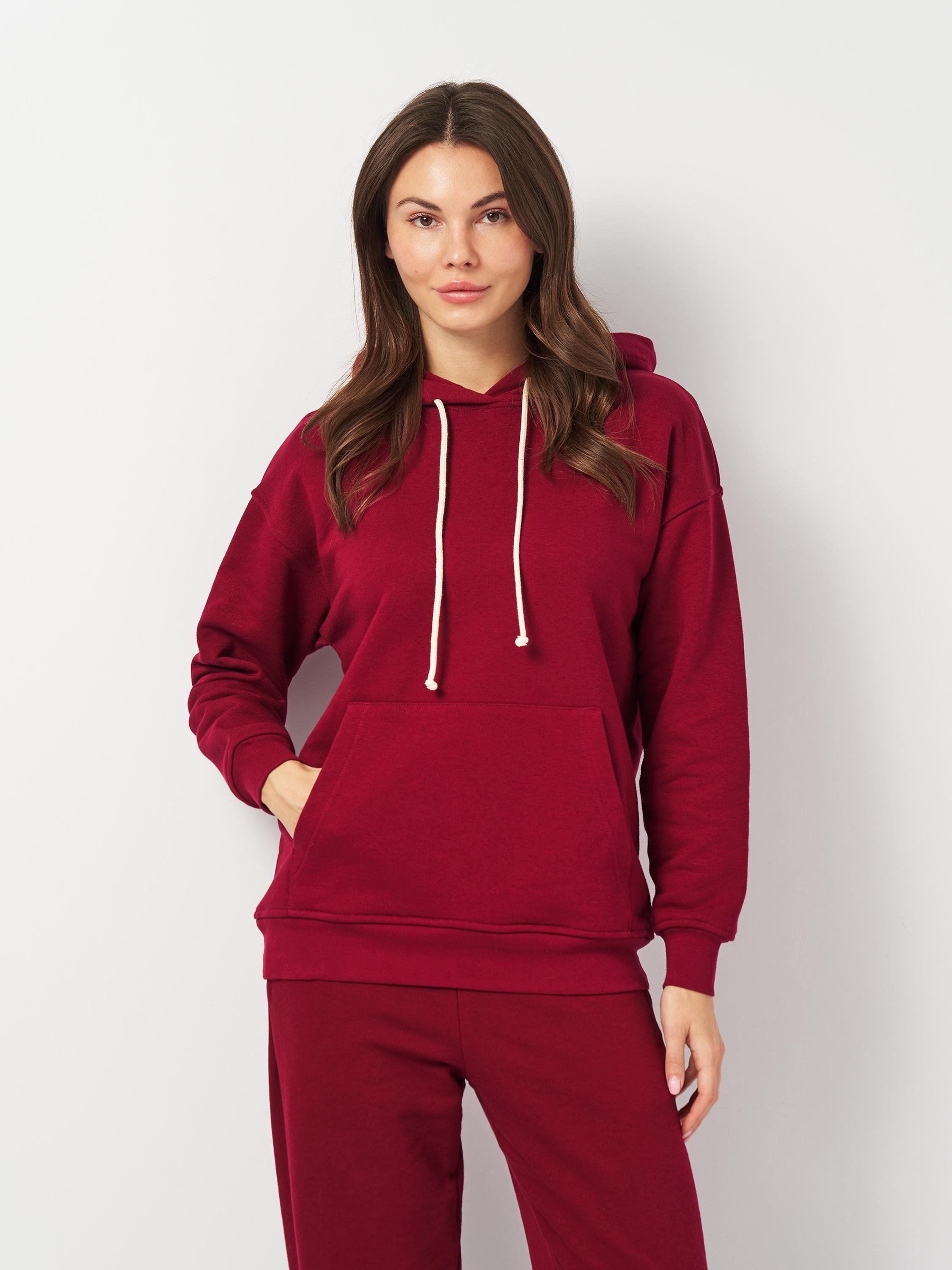 Худі жіноче ROZA 231110 XL Вишневий (4824005707575) - фото 1 Худі жіноче ROZA 231110 XL Вишневий (4824005707575) - фото 1