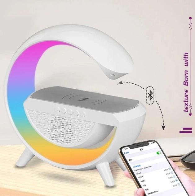 Портативна колонка Wireless Charger з бездротовою зарядкою та підсвічуванням - фото 7