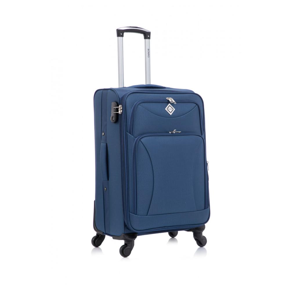 Набір тканинних валіз Bonro Tourist велика середня 2 шт. Синій (42400951) - фото 6 Набір тканинних валіз Bonro Tourist велика середня 2 шт. Синій (42400951) - фото 6