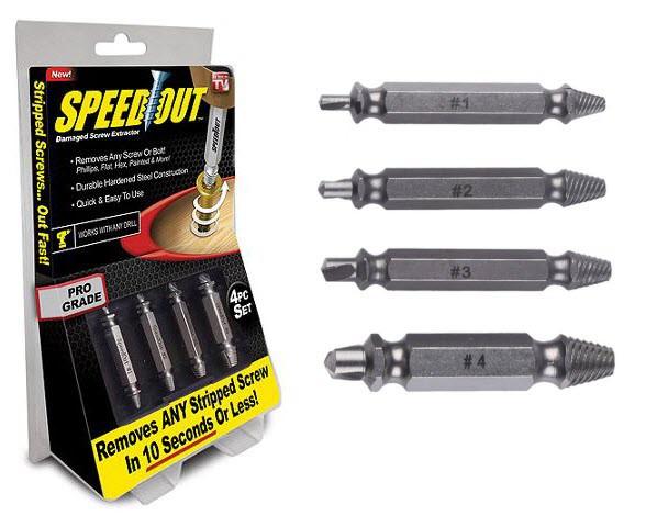 Набор насадок для выкручивания поврежденных саморезов Speed Out (007259) - фото 2 Набор насадок для выкручивания поврежденных саморезов Speed Out (007259) - фото 2