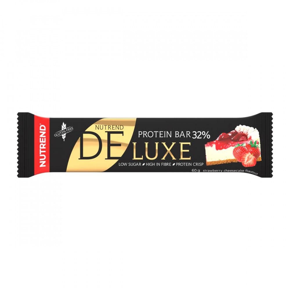 Батончик протеїновий NUTREND Deluxe protein bar полуничний чізкейк 60 г