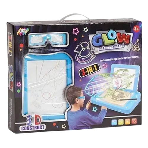 Световая 3D-доска для объемного рисования YM827 Синий