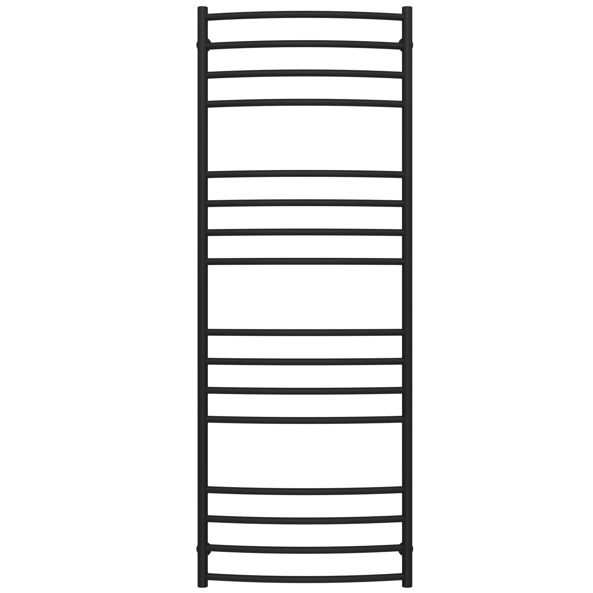 Полотенцесушитель водяной Deffi Классик Элит П16 боковое левое подключение нержавеющая сталь 600х1700 мм Черный (C.KE.170.60.16.B.B)