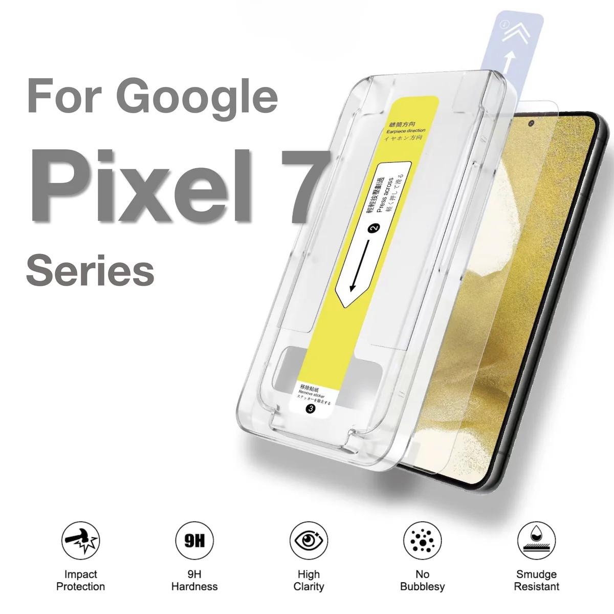 Захисне скло 2.5D для Google Pixel 7 (з лотком для точного встановлення) - фото 1