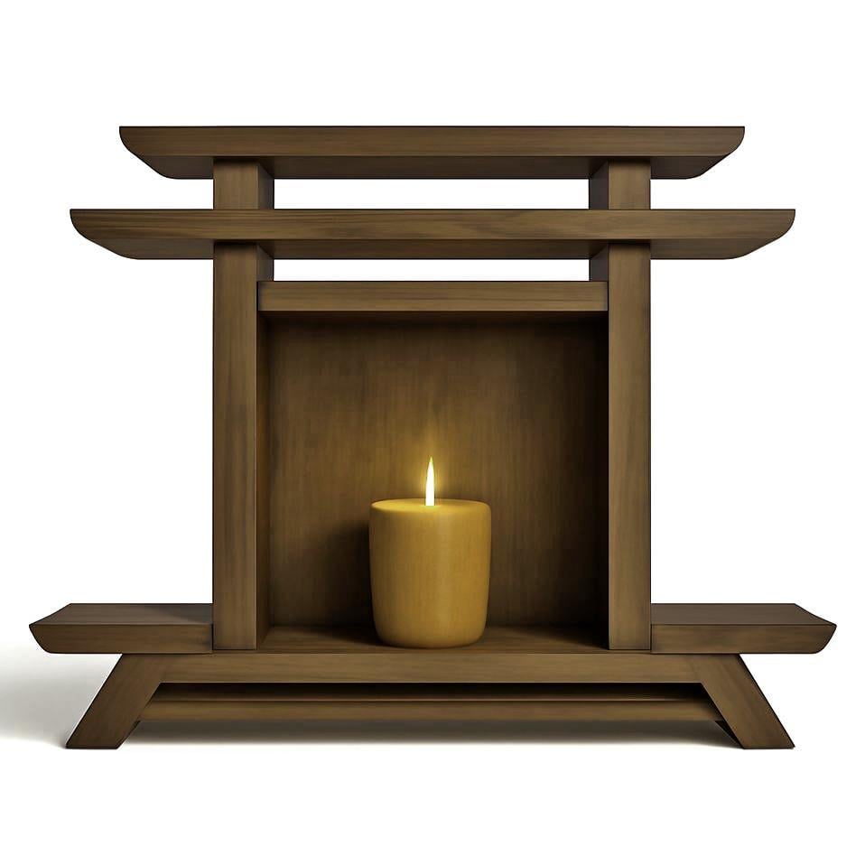 Алтарь для медитации из дерева Таравани Мускат (ЛАТ-007207)