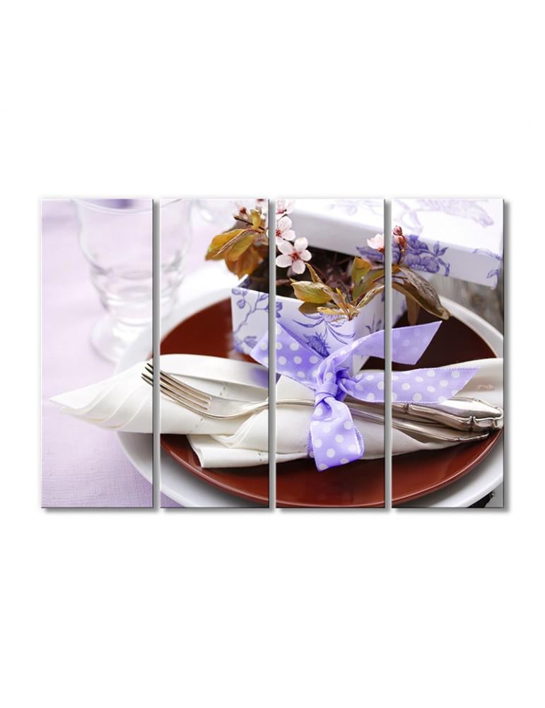 Картина модульная Подарочная сервировка 4 модуля 60x90 см