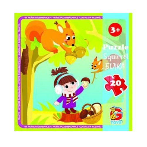 Пазли G-Toys Лісові мешканці Білка LR06 20 елементів (4824687638167)