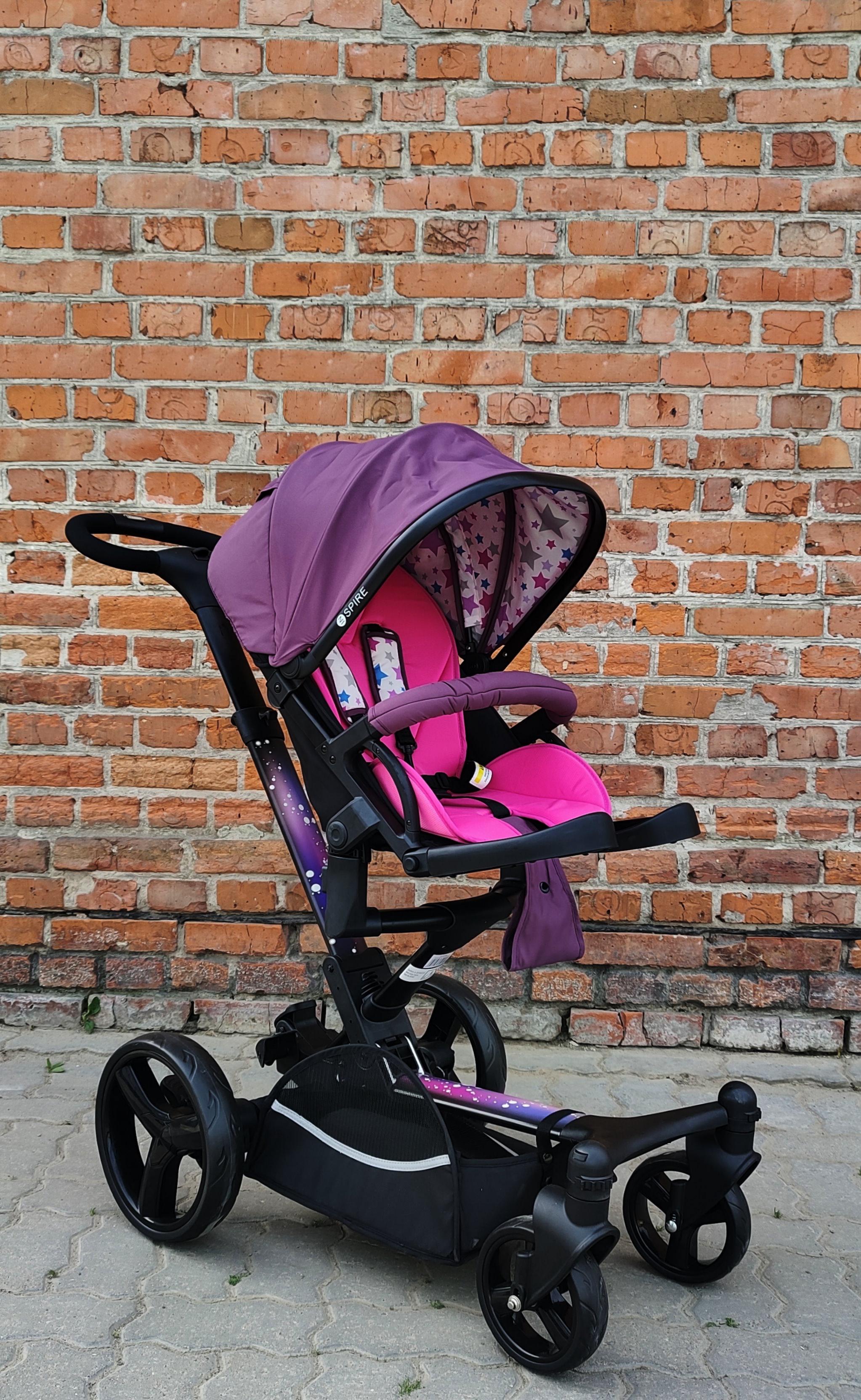 Коляска универсальная Eichhorn INSPIRE M3660 CARRYCOT 2в1 Розовый - фото 3