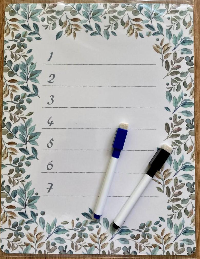 Магнітний планер 23х30 см з маркерами 2 шт. Синій/Чорний (28112128)