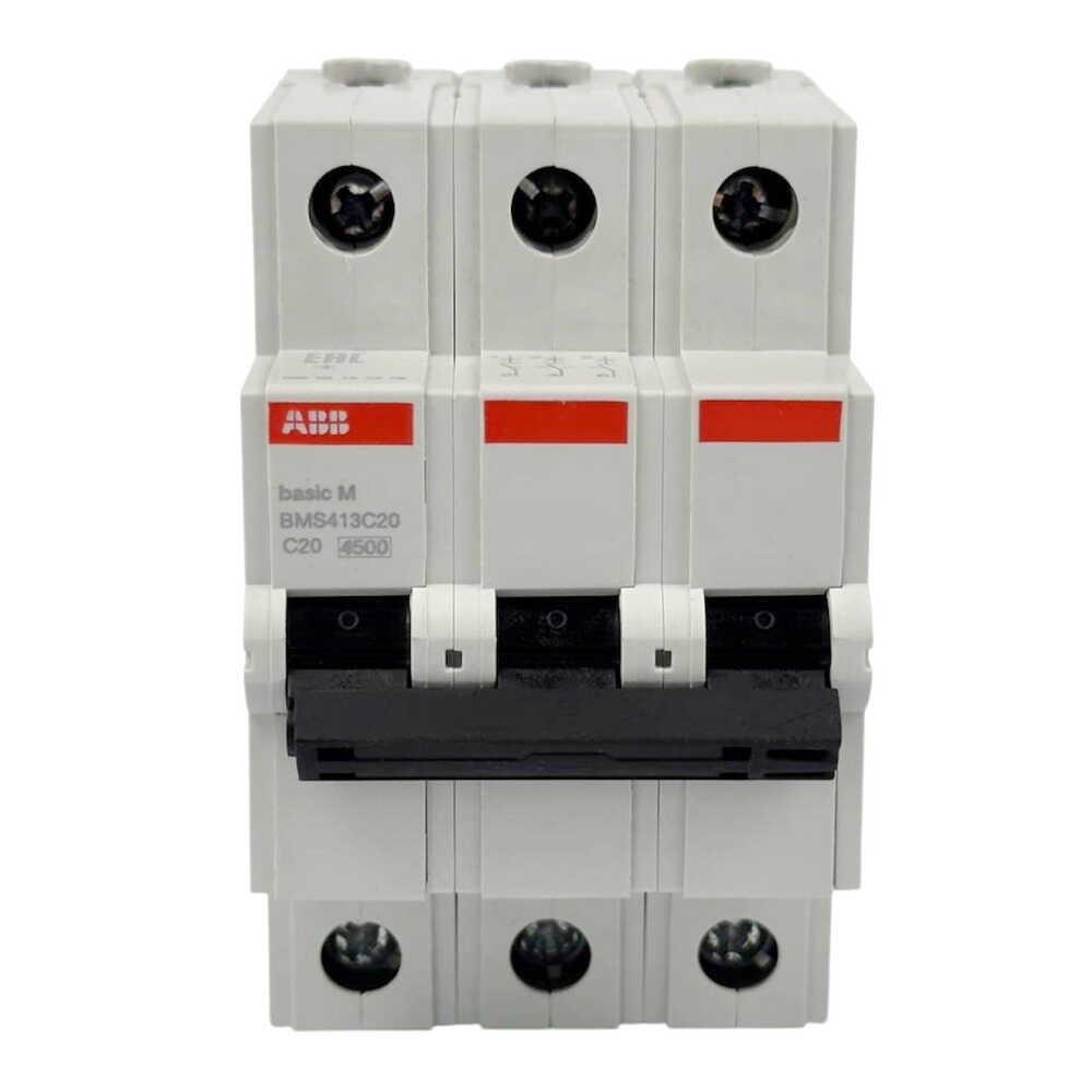 Автоматический выключатель ABB Basic BMS413-C20 3p тип-C 20A (28679716) - фото 2 Автоматический выключатель ABB Basic BMS413-C20 3p тип-C 20A (28679716) - фото 2