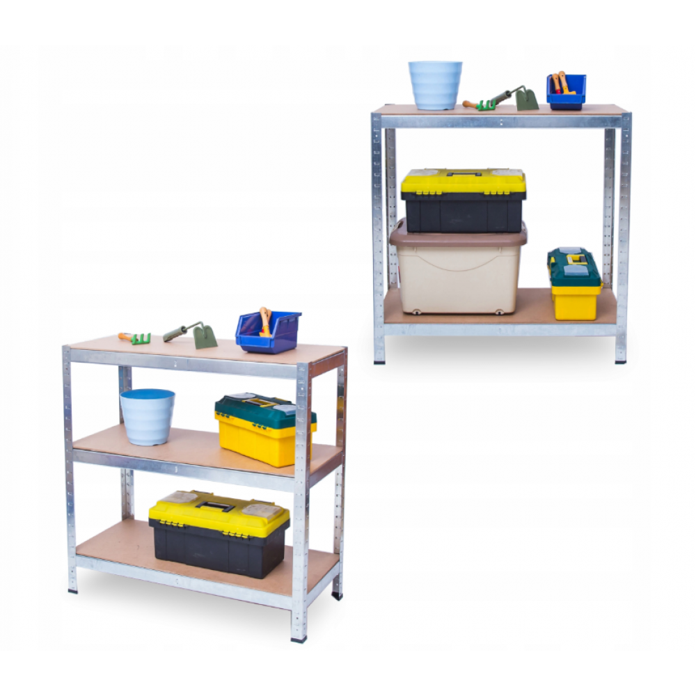 Стелаж металевий Bonro G2211 для кладовки комори підвалу 6 полиць 220х110х50 см (42401123) - фото 10 Стелаж металевий Bonro G2211 для кладовки комори підвалу 6 полиць 220х110х50 см (42401123) - фото 10