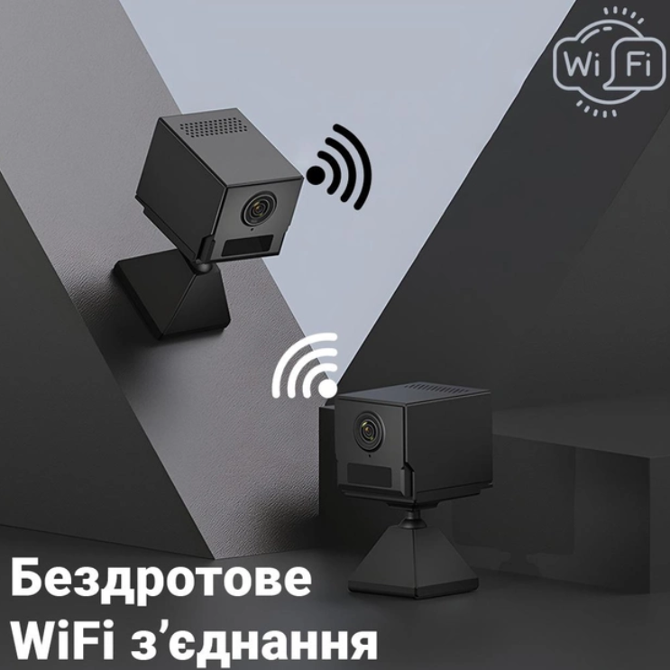 Камера міні IP Camsoy S50 автономна з підтримкою Wi-Fi 1080P HD Чорний (1480447887) - фото 6