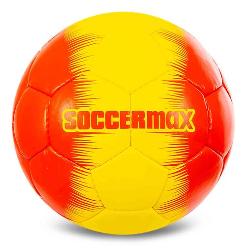 М’яч футбольний SOCCERMAX MANCHESTER UNITED FB-0047-824 №5 PU Гріппі зшитий вручну Жовто-червоний (31773337)