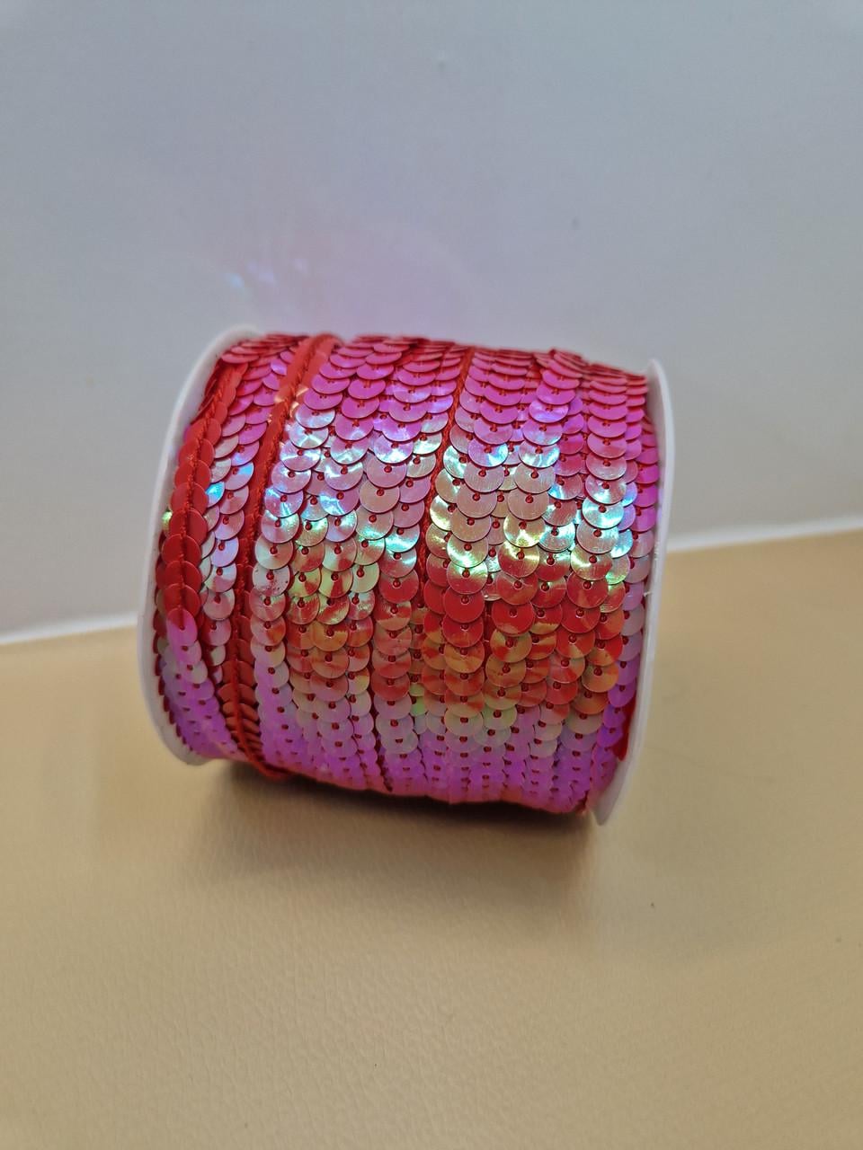 Пайетки на нити голограмма Розовый (2427343324)