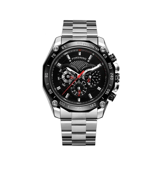 Наручний годинник Forsining 6910 Silver/Black Наручний годинник Forsining 6910 Silver/Black