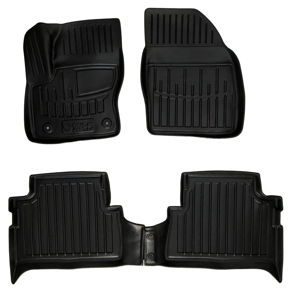 Коврики в салон SOVA-PL для Ford Kuga I 2008-2013 резиновые 4 шт. Черный (28800620) Коврики в салон SOVA-PL для Ford Kuga I 2008-2013 резиновые 4 шт. Черный (28800620)