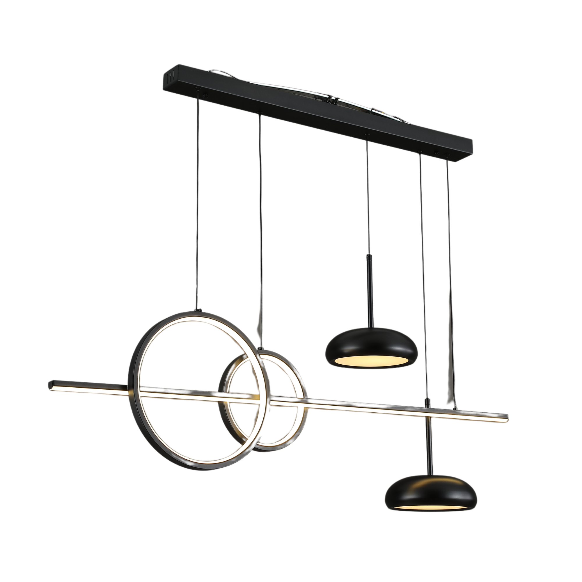 Люстра подвесная светодиодная Valeso V GLD-23963/2/2/1 Black