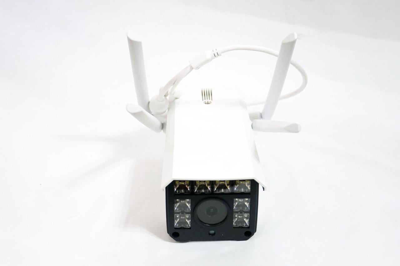 IP WiFi камера уличная V380-K8 с удаленным доступом 4 антенны Белый (17027)