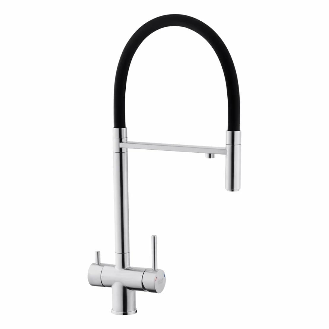 Смеситель для кухни с подключением к фильтру Kroner KRP Edelstahl Klassisch ESG03815BLK (CV027933)