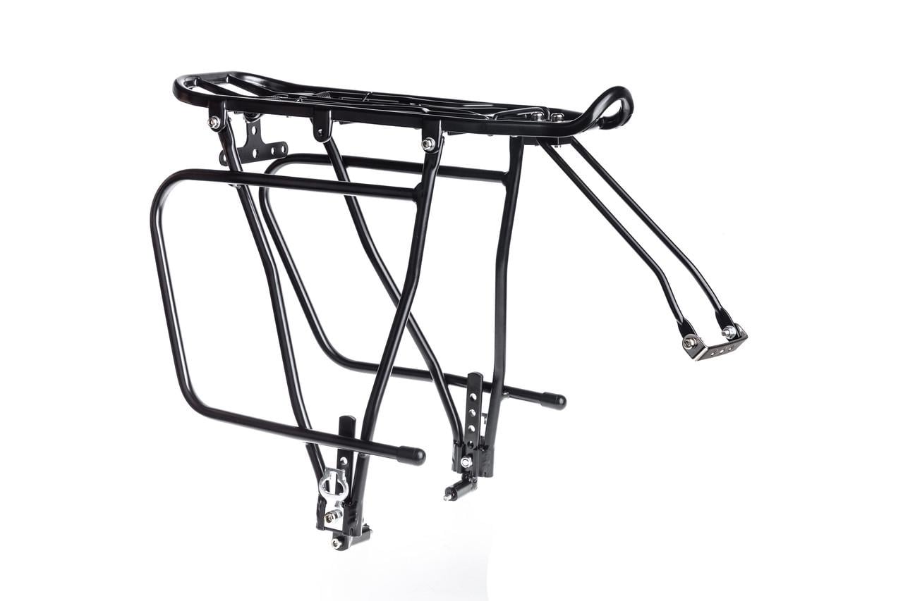 Багажник Kaiwei Carrier 30 под дисковые тормоза с дужками алюминий Черный (VLPR-6936116102255)
