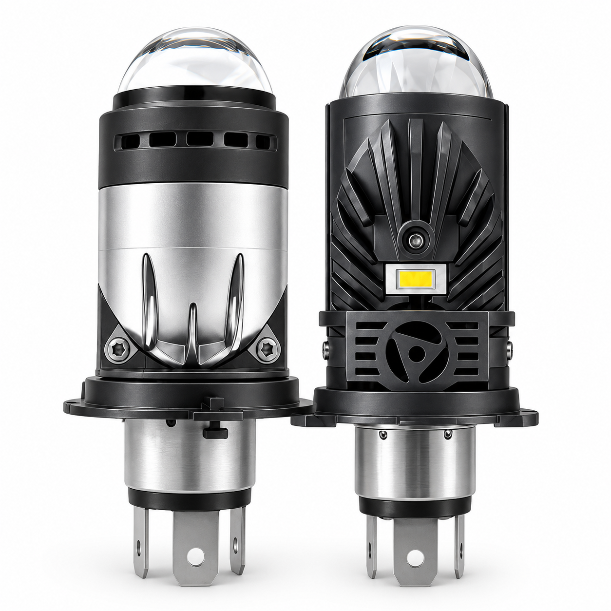 Автомобильные LED мини-линзы H4 M01P PRO 6500K 84 Вт с регулируемым светом (S121FIN)