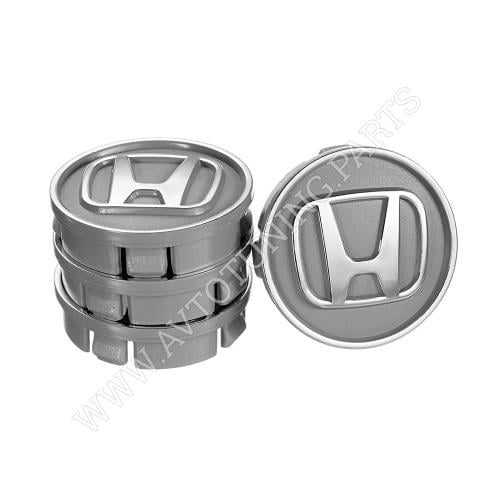 Заглушка колёсного диска Honda 60x55 ABS пластик 4 шт. Grey (50032)