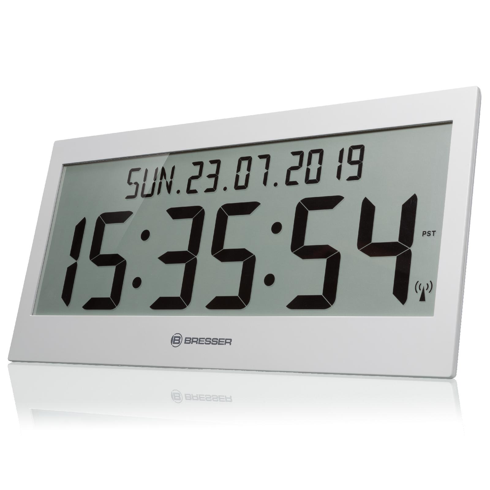 Часы настенные Bresser Jumbo LCD Grey (7001802QT5000)
