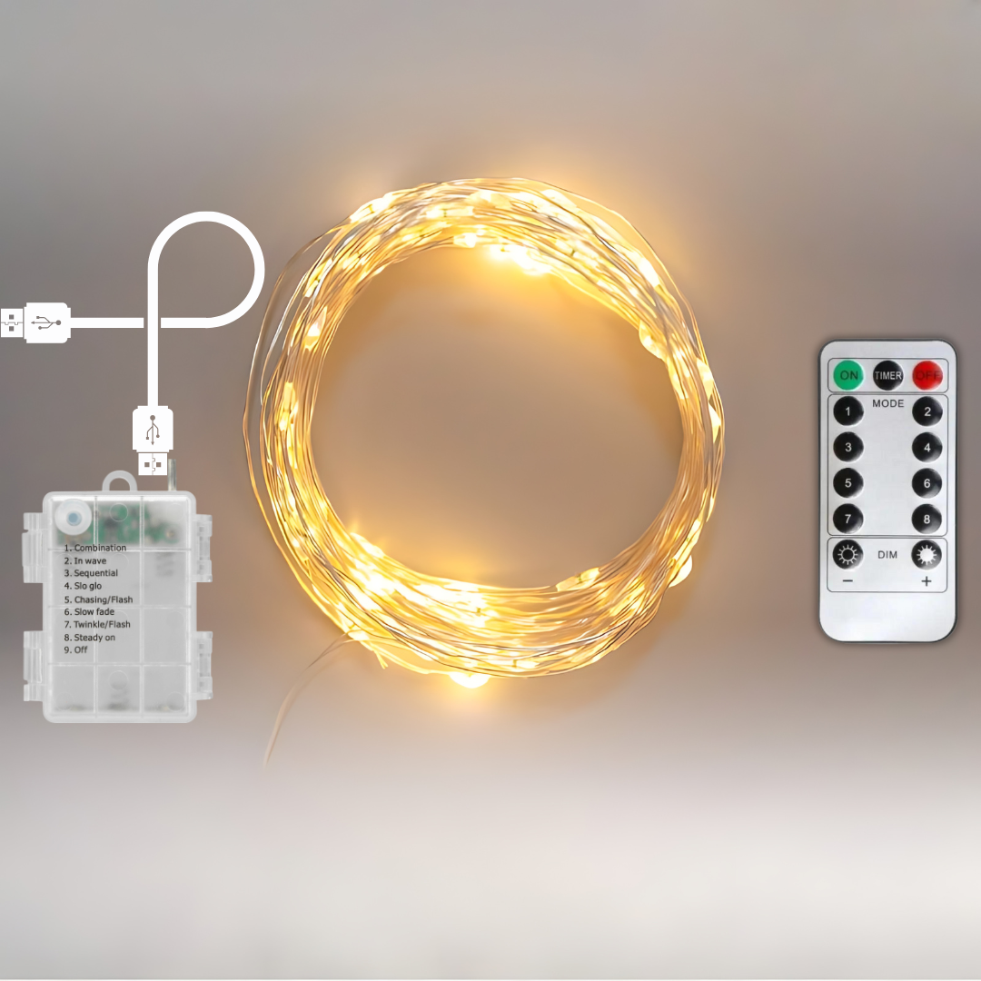 Гирлянда светодиодная нить Niki Light USB 20 м 200 LED 2в1 USB и батарейки с пультом 8 режимов Теплий білий (1996351418) Гирлянда светодиодная нить Niki Light USB 20 м 200 LED 2в1 USB и батарейки с пультом 8 режимов Теплий білий (1996351418)